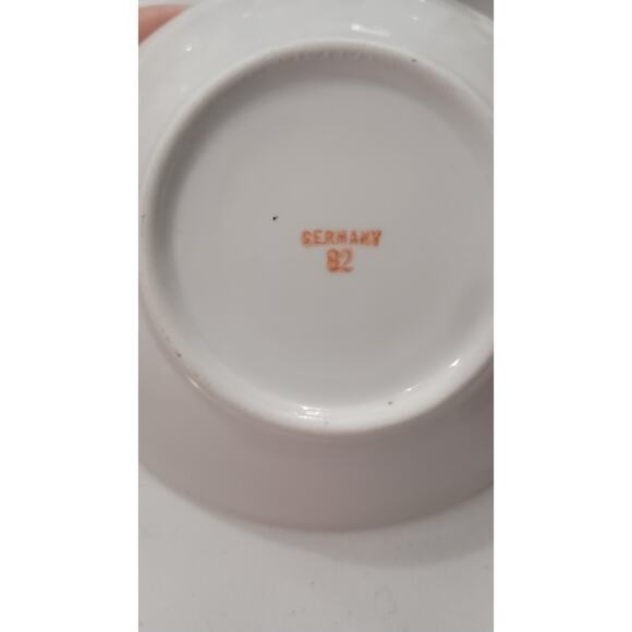 Antique German porcelain set of 6 lilac bowls Regency, Glam - Picture 4 of 4